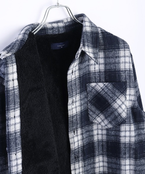 セール】裏ボア オンブレチェックシャツ（シャツ/ブラウス）｜WESTSEA