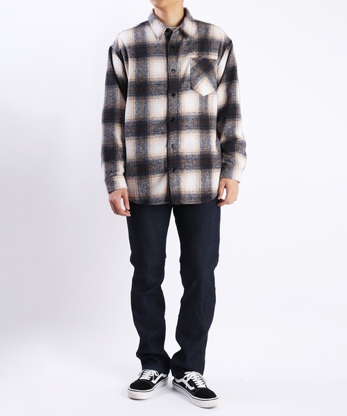 セール】裏ボア オンブレチェックシャツ（シャツ/ブラウス）｜WESTSEA