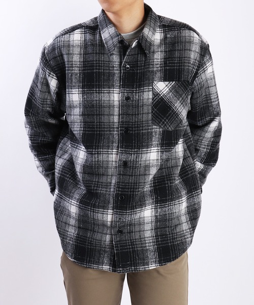 セール】裏ボア オンブレチェックシャツ（シャツ/ブラウス）｜WESTSEA