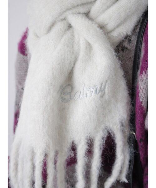 ehka sopo（エヘカソポ）の「刺繍入りマフラー（ストール/ショール・レディース・キナリ/サックスブルー/オレンジ・F）」の7枚目の写真