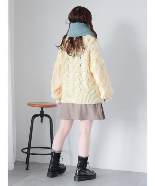 ehka sopo（エヘカソポ）の「刺繍入りマフラー（ストール/ショール・レディース・キナリ/サックスブルー/オレンジ・F）」の15枚目の写真