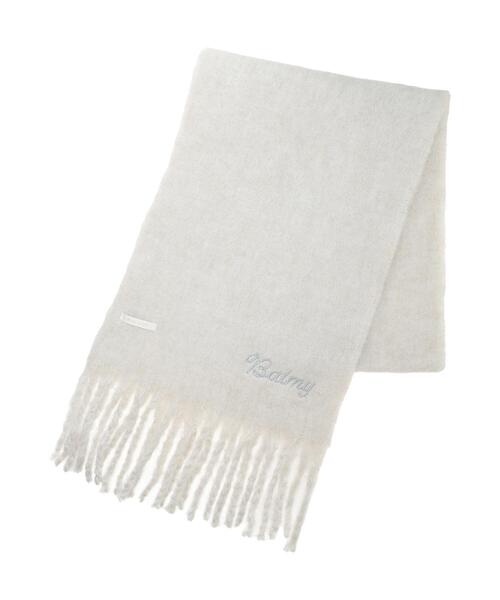 ehka sopo（エヘカソポ）の「刺繍入りマフラー（ストール/ショール・レディース・キナリ/サックスブルー/オレンジ・F）」の17枚目の写真