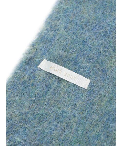 ehka sopo（エヘカソポ）の「刺繍入りマフラー（ストール/ショール・レディース・キナリ/サックスブルー/オレンジ・F）」の20枚目の写真