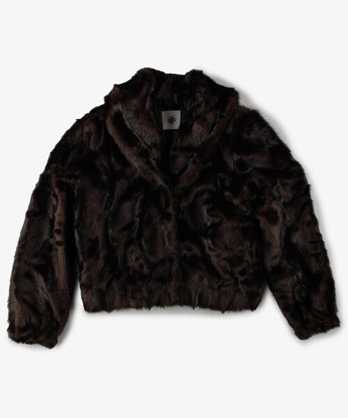 Firsthand(ファーストハンド)の「The Garment/ザ ガーメント Dixie Coat / 20765 / ショールカラーファージャケット(ブルゾン・レディース・ブラウン・6)」の1枚目の写真