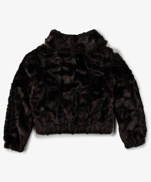 Firsthand(ファーストハンド)の「The Garment/ザ ガーメント Dixie Coat / 20765 / ショールカラーファージャケット(ブルゾン・レディース・ブラウン・6)」の2枚目の写真