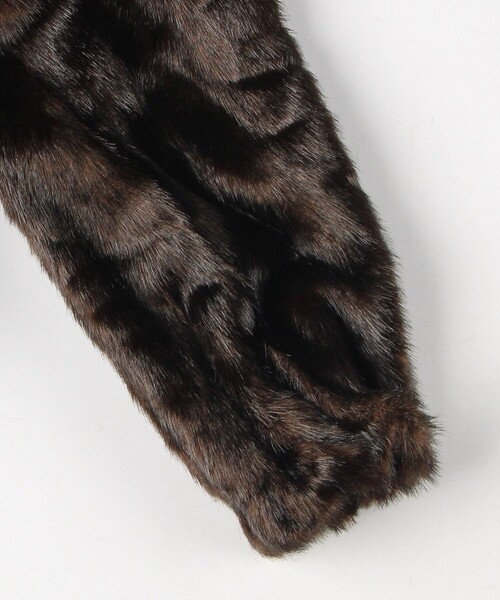 Firsthand(ファーストハンド)の「The Garment/ザ ガーメント Dixie Coat / 20765 / ショールカラーファージャケット(ブルゾン・レディース・ブラウン・6)」の5枚目の写真