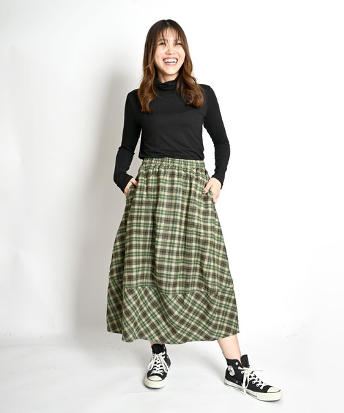 MARAI(マーライ)の「日本製 椿オイル加工 タートルネック 保湿インナー ストレッチ(Tシャツ/カットソー・レディース・ブルー/グレー/ベージュ/ホワイト/ブラック・FREE)」の15枚目の写真