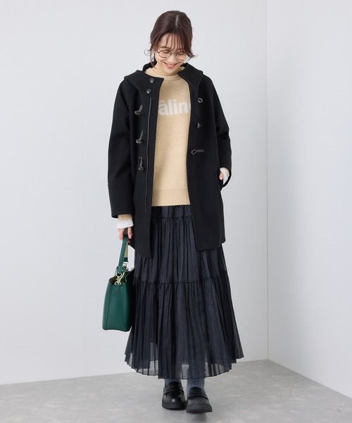 ROPE' PICNIC（ロペピクニック）の「ロゴジャガードニットプルオーバー（ニット/セーター・レディース・ベージュ/グレー/ピンク・38）」の4枚目の写真