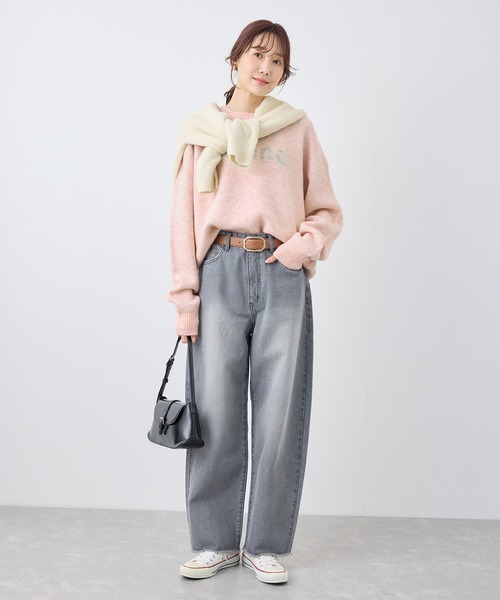 ROPE' PICNIC（ロペピクニック）の「ロゴジャガードニットプルオーバー（ニット/セーター・レディース・ベージュ/グレー/ピンク・38）」の18枚目の写真