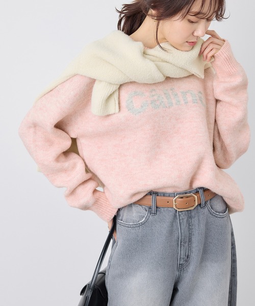 ROPE' PICNIC（ロペピクニック）の「ロゴジャガードニットプルオーバー（ニット/セーター・レディース・ベージュ/グレー/ピンク・38）」の16枚目の写真