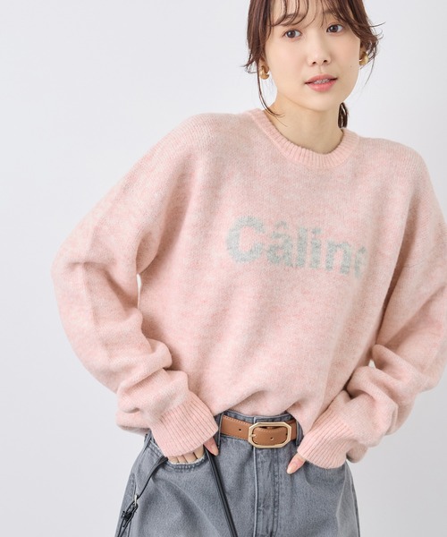 ROPE' PICNIC（ロペピクニック）の「ロゴジャガードニットプルオーバー（ニット/セーター・レディース・ベージュ/グレー/ピンク・38）」の14枚目の写真