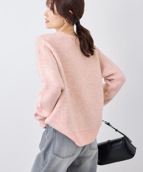 ROPE' PICNIC（ロペピクニック）の「ロゴジャガードニットプルオーバー（ニット/セーター・レディース・ベージュ/グレー/ピンク・38）」の11枚目の写真