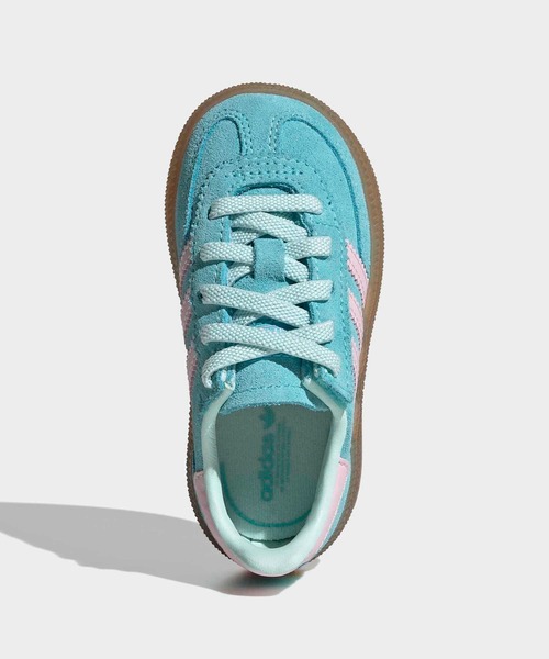 adidas（アディダス）の「ハンドボール スペツィアル コンフォートクロージャー 伸縮シューレース キッズ / Handball Spezial Comfort Closure Elastic Lace Kids / アディダスオリジナルス adidas Originals（スニーカー・キッズ・ライトブルー/ブラック/ネイビー/ピンク・11cm/12cm/13.0cm/14.0cm/15.0cm/16.0cm）」の5枚目の写真