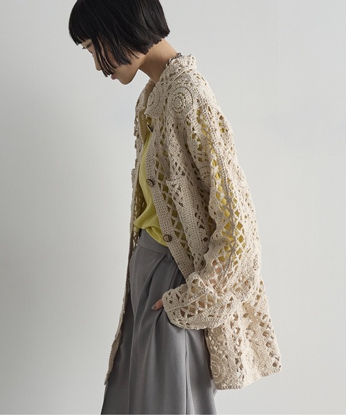 THE YOn（ザヨン）の「トーションレースルーズフィットシャツ（シャツ/ブラウス・レディース・ナチュラル/ブラック・FREE）」の5枚目の写真