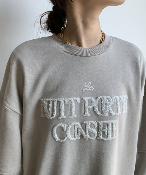 DouDou(ドゥドゥ)の「【WEB限定】ラメサガラ刺繍ランタンスリーブチュニック(Tシャツ/カットソー・レディース・グレイッシュベージュ/アイボリー/ブラック・FREE)」の17枚目の写真
