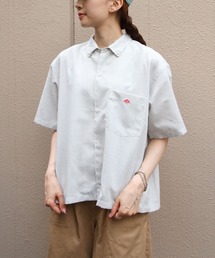 DANTON(�_���g��)��DANTON/�_���g���@�h�b�g�{�^���{�^���_�E���V���c�@DOT BUTTON B.D. SHIRT SHORT SLEEVE�@DT-B0336 POD(�V���c/�u���E�X)