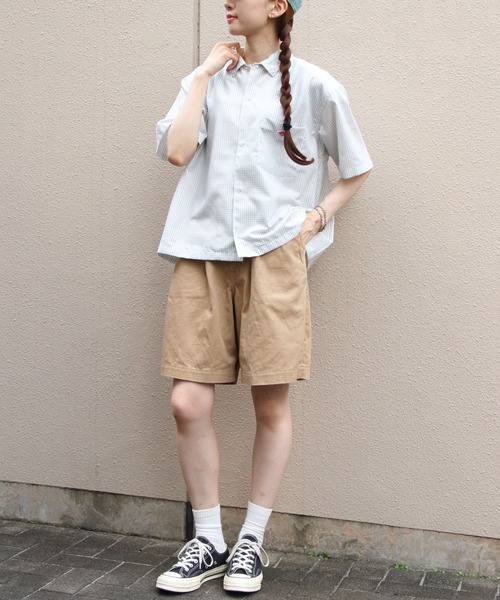 DANTON(ダントン)の「DANTON/ダントン ドットボタンボタンダウンシャツ DOT BUTTON B.D. SHIRT SHORT SLEEVE DT-B0336 POD(シャツ/ブラウス・レディース・サックスブルー/ブラック/ホワイト/オフホワイト・38)」の20枚目の写真