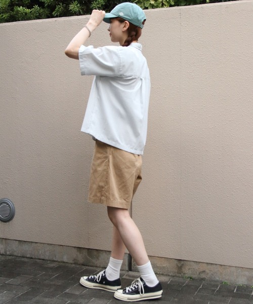 DANTON(ダントン)の「DANTON/ダントン ドットボタンボタンダウンシャツ DOT BUTTON B.D. SHIRT SHORT SLEEVE DT-B0336 POD(シャツ/ブラウス・レディース・サックスブルー/ブラック/ホワイト/オフホワイト・38)」の21枚目の写真