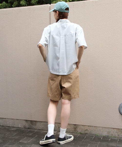 DANTON(ダントン)の「DANTON/ダントン ドットボタンボタンダウンシャツ DOT BUTTON B.D. SHIRT SHORT SLEEVE DT-B0336 POD(シャツ/ブラウス・レディース・サックスブルー/ブラック/ホワイト/オフホワイト・38)」の22枚目の写真