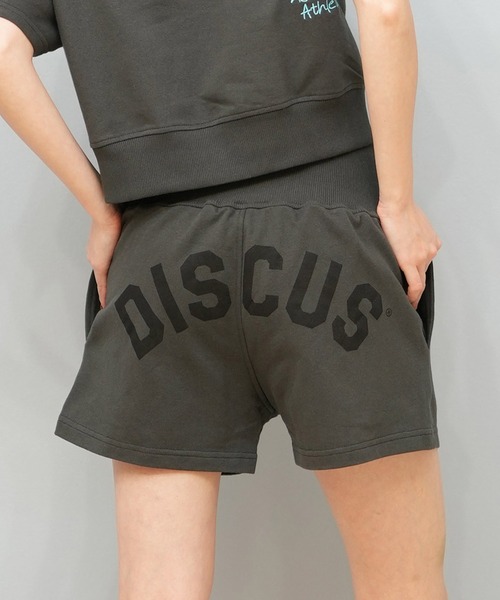 DISCUS ATHLETIC(ディスカス アスレチック)の「DISCUS ATHLETIC/ディスカスアスレチック ボクシングショートパンツ/スウェット 5287-5972(スウェットパンツ・レディース・オートミール/スミクロ/ライトブルー・M/L)」の2枚目の写真