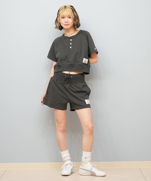 DISCUS ATHLETIC(ディスカス アスレチック)の「DISCUS ATHLETIC/ディスカスアスレチック ボクシングショートパンツ/スウェット 5287-5972(スウェットパンツ・レディース・オートミール/スミクロ/ライトブルー・M/L)」の7枚目の写真