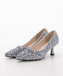 haremode | 結婚式 お呼ばれ 謝恩会 成人式 対応 スパンコール ポインテッドトゥ 5.5cmヒール オケージョン パーティー パンプス(パンプス)