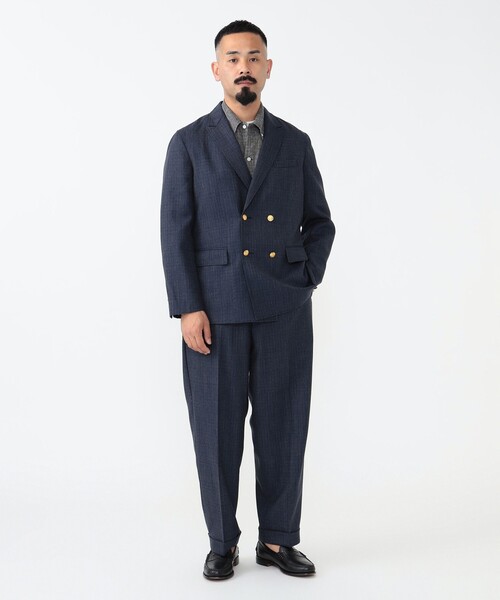 BEAMS PLUS（ビームスプラス）の「ワイド アイビー トラウザーズ（その他パンツ・メンズ・ネイビー・M/S/L）」の2枚目の写真