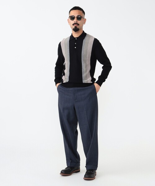 BEAMS PLUS（ビームスプラス）の「ワイド アイビー トラウザーズ（その他パンツ・メンズ・ネイビー・M/S/L）」の4枚目の写真