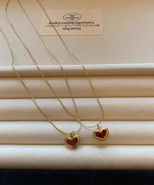 セール】blackdia ocean ゴールドチェーンハートネックレス