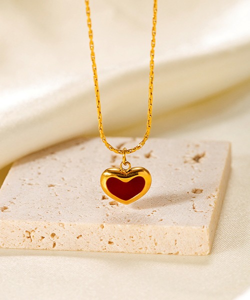 セール】blackdia ocean ゴールドチェーンハートネックレス