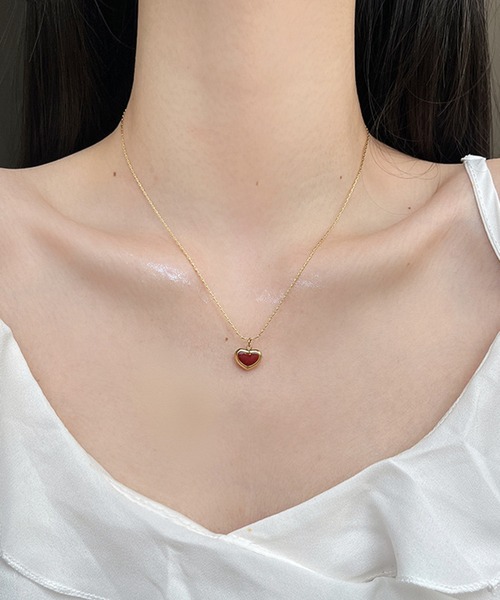 セール】blackdia ocean ゴールドチェーンハートネックレス