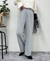 fredy emue | ダブルクロスタックスラックスパンツ(スラックス)