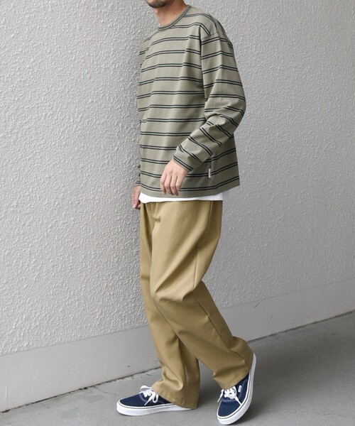 SHIPS any(シップス エニィ)の「【SHIPS any別注】sports wear: レトロ カラー ボーダー Tシャツ (ロンT)◇(Tシャツ/カットソー・メンズ・ブルー/ホワイト/ライトグリーン/ピンク/パープル・SMALL/MEDIUM/LARGE)」の18枚目の写真