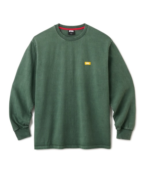 FTC（エフティーシー）の「PIGMENT DYED SMALL LOGO L/S TOP（Tシャツ/カットソー・メンズ・グリーン/タン/ホワイト/ブラック・LARGE/MEDIUM/X-LARGE/SMALL）」の4枚目の写真