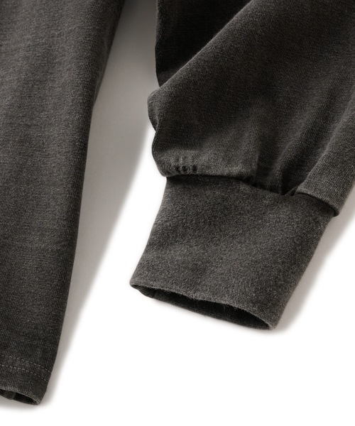 FTC（エフティーシー）の「PIGMENT DYED SMALL LOGO L/S TOP（Tシャツ/カットソー・メンズ・グリーン/タン/ホワイト/ブラック・LARGE/MEDIUM/X-LARGE/SMALL）」の8枚目の写真