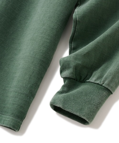 FTC（エフティーシー）の「PIGMENT DYED SMALL LOGO L/S TOP（Tシャツ/カットソー・メンズ・グリーン/タン/ホワイト/ブラック・LARGE/MEDIUM/X-LARGE/SMALL）」の12枚目の写真
