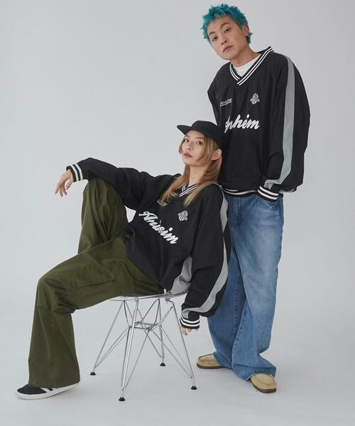 WEGO（ウィゴー）の「WEGO/ナイロングラフィックプルオーバー（スウェット・メンズ・ネイビー/ブラック・MEDIUM/LARGE）」の3枚目の写真