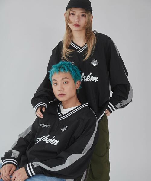 WEGO/【25年春夏新作】ナイロングラフィックプルオーバー
