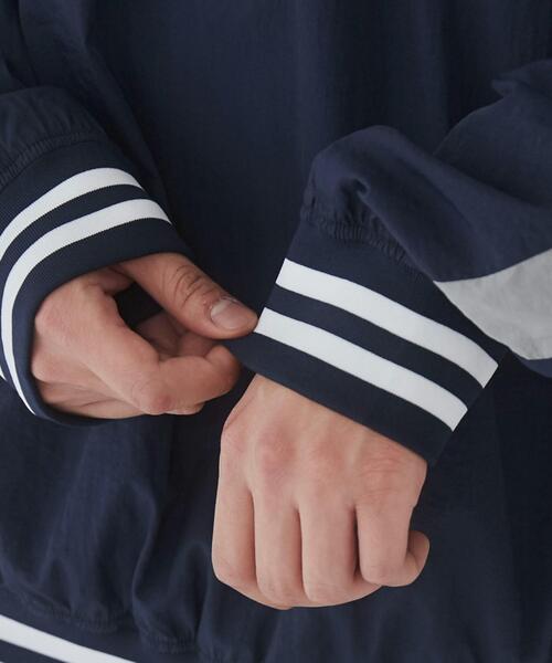 WEGO（ウィゴー）の「WEGO/ナイロングラフィックプルオーバー（スウェット・メンズ・ネイビー/ブラック・MEDIUM/LARGE）」の10枚目の写真