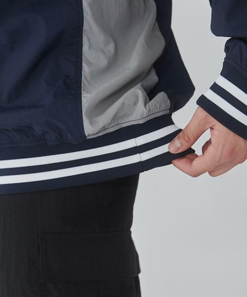 WEGO（ウィゴー）の「WEGO/ナイロングラフィックプルオーバー（スウェット・メンズ・ネイビー/ブラック・MEDIUM/LARGE）」の11枚目の写真