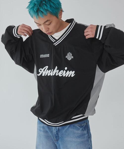 WEGO（ウィゴー）の「WEGO/ナイロングラフィックプルオーバー（スウェット・メンズ・ネイビー/ブラック・MEDIUM/LARGE）」の13枚目の写真