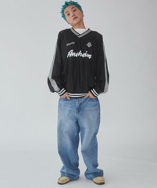 WEGO（ウィゴー）の「WEGO/ナイロングラフィックプルオーバー（スウェット・メンズ・ネイビー/ブラック・MEDIUM/LARGE）」の16枚目の写真