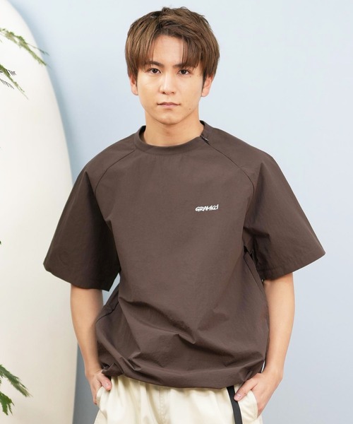 ムラサキスポーツ(ムラサキスポーツ)の「GRAMICCI×DEAR LAUREL ナイロン半袖Tシャツ 水陸両用/ユーティリティ 撥水 セットアップ対応 GMJ5-S2008(Tシャツ/カットソー・メンズ・ブラウン/ブラック・XL/M/L)」の12枚目の写真