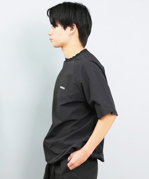 ムラサキスポーツ(ムラサキスポーツ)の「GRAMICCI×DEAR LAUREL ナイロン半袖Tシャツ 水陸両用/ユーティリティ 撥水 セットアップ対応 GMJ5-S2008(Tシャツ/カットソー・メンズ・ブラウン/ブラック・XL/M/L)」の4枚目の写真