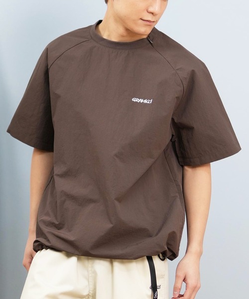 ムラサキスポーツ(ムラサキスポーツ)の「GRAMICCI×DEAR LAUREL ナイロン半袖Tシャツ 水陸両用/ユーティリティ 撥水 セットアップ対応 GMJ5-S2008(Tシャツ/カットソー・メンズ・ブラウン/ブラック・XL/M/L)」の21枚目の写真