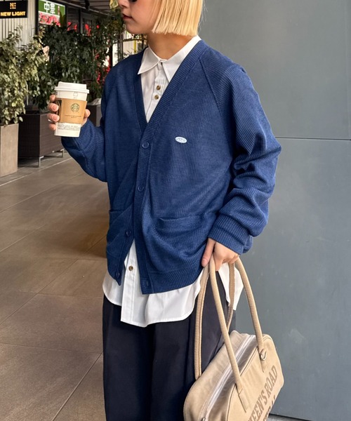 CIAOPANIC TYPY(チャオパニックティピー)の「■【UNISEX】カットメッシュカーディガン(カーディガン/ボレロ・メンズ・グレー/ブルー/ネイビー・MEDIUM/LARGE)」の17枚目の写真