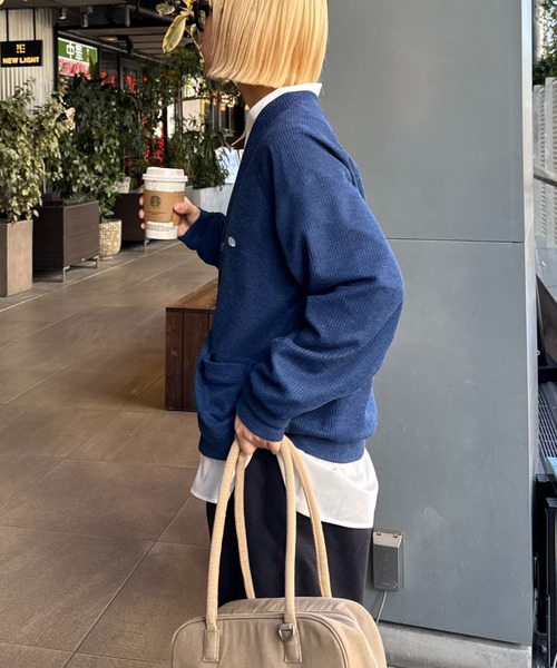 CIAOPANIC TYPY(チャオパニックティピー)の「■【UNISEX】カットメッシュカーディガン(カーディガン/ボレロ・メンズ・グレー/ブルー/ネイビー・MEDIUM/LARGE)」の18枚目の写真