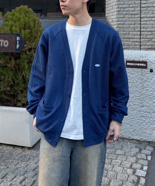 CIAOPANIC TYPY(チャオパニックティピー)の「■【UNISEX】カットメッシュカーディガン(カーディガン/ボレロ・メンズ・グレー/ブルー/ネイビー・MEDIUM/LARGE)」の9枚目の写真