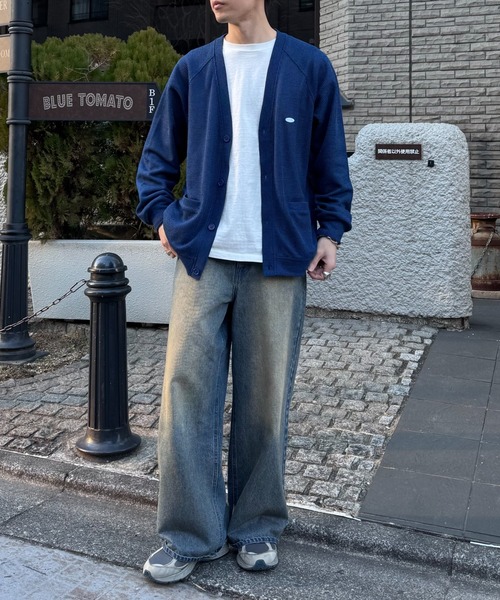 CIAOPANIC TYPY(チャオパニックティピー)の「■【UNISEX】カットメッシュカーディガン(カーディガン/ボレロ・メンズ・グレー/ブルー/ネイビー・MEDIUM/LARGE)」の12枚目の写真