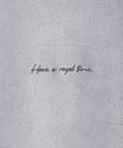 WESTSEA（ウエストシー）の「フェイクスエード 薔薇 袖刺繍 長袖トレーナー（スウェット・メンズ・オフホワイト/チャコール/グレー・M/L）」の11枚目の写真